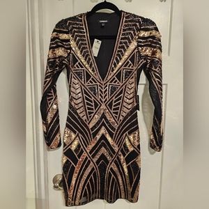 Express sequin cocktail dress